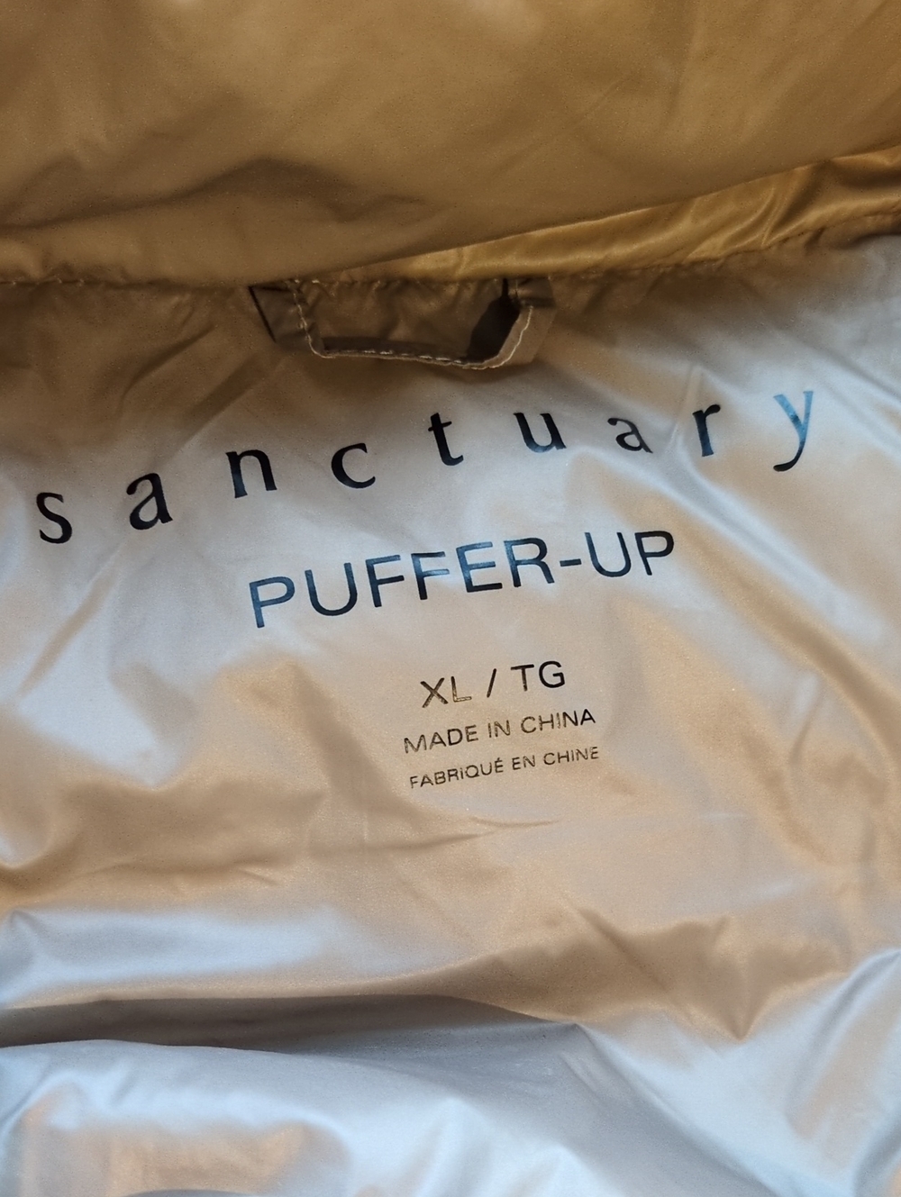 Sanctuary Puffer-Up Jacket in Dusty Rose - XL